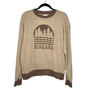 North Oak Niagara Comfy Inside Out Neutral Brown Sweatshirt size Medium
